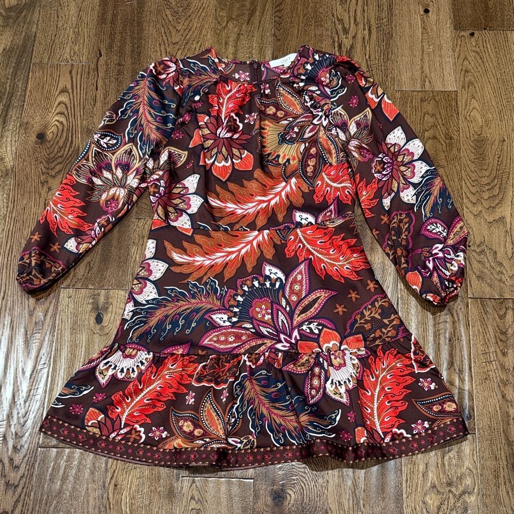 NWOT LOFT Floral Long Sleeve Dress Sz 6P